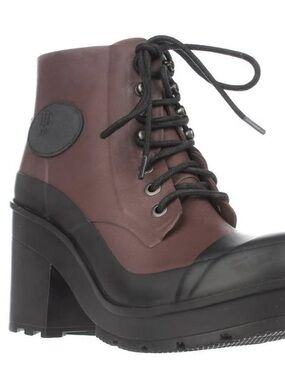 Hunter original block heel rain boots